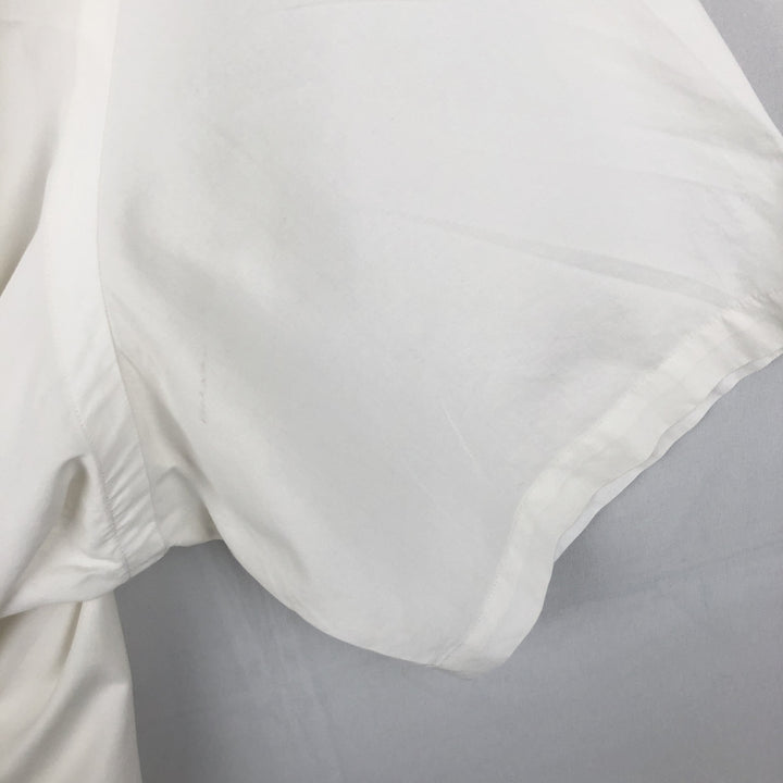 Ralph Lauren Classic Fit short sleeve button down shirt, men's size L cotton white type Vintage Second Hand