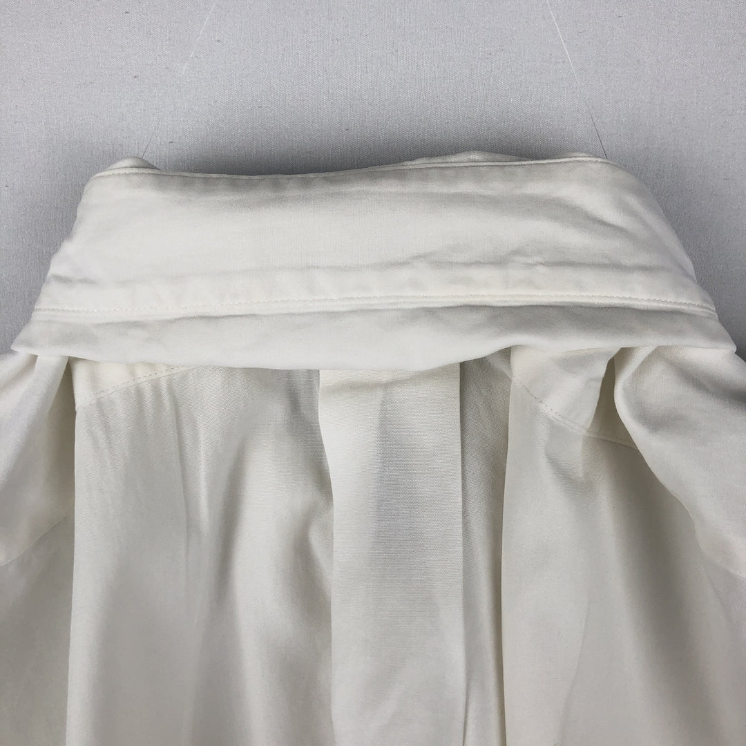 Ralph Lauren Classic Fit short sleeve button down shirt, men's size L cotton white type Vintage Second Hand