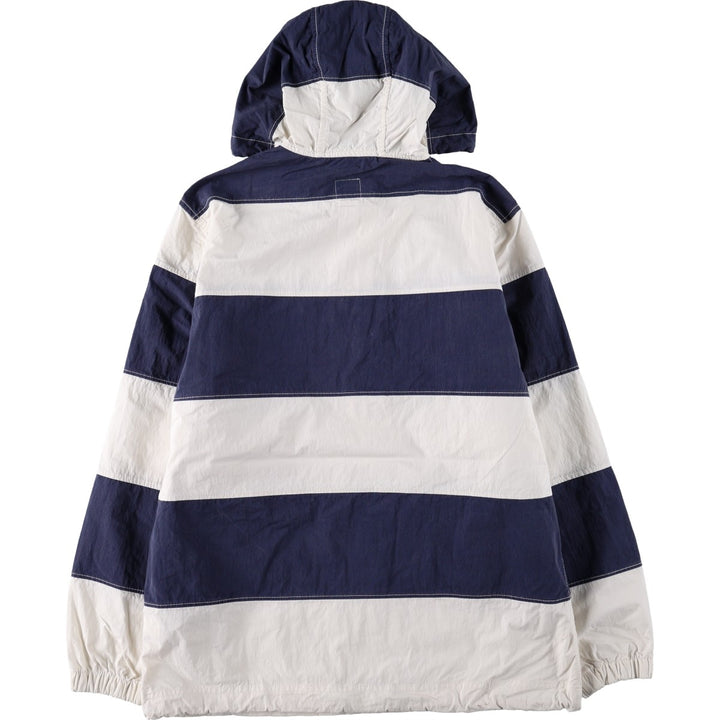 GAP Border Pattern Cotton Hoodie Anorak Hoodie (Men's Size M) cotton pale white type Vintage Second Hand
