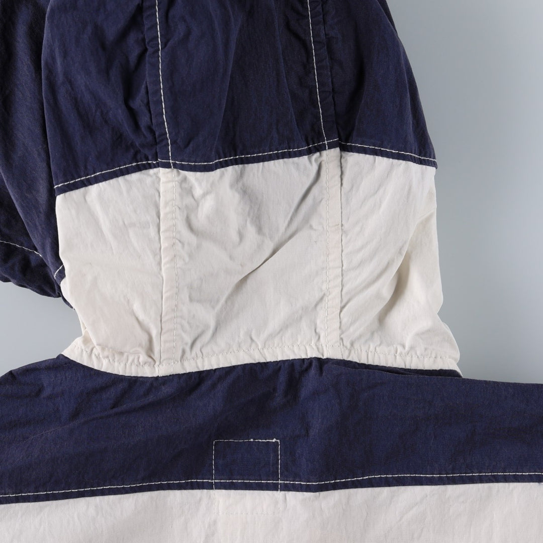 GAP Border Pattern Cotton Hoodie Anorak Hoodie (Men's Size M) cotton pale white type Vintage Second Hand