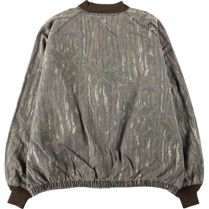 90'S Liberty Camouflage Pattern Real Tree Camo Ripstop Cotton Blouson Made in USA Men's XL Vintage cotton Khaki type Vintage Second Hand