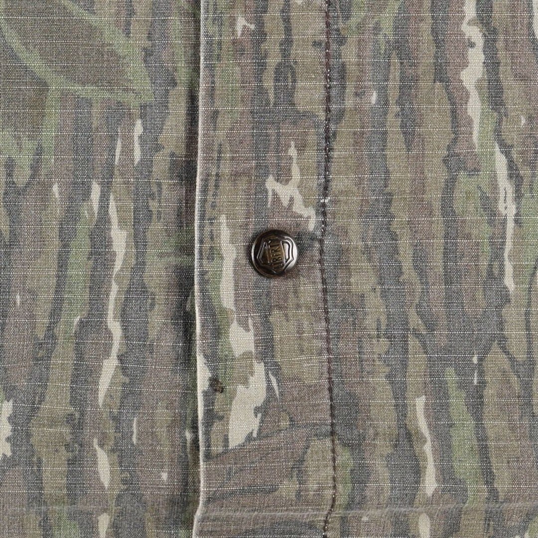 90'S Liberty Camouflage Pattern Real Tree Camo Ripstop Cotton Blouson Made in USA Men's XL Vintage cotton Khaki type Vintage Second Hand
