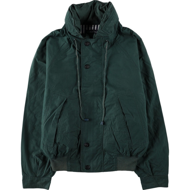 1990'S Nautica Sailing Jacket, Men's Size S (approx.), Vintage cotton Green type dark green Vintage Second Hand