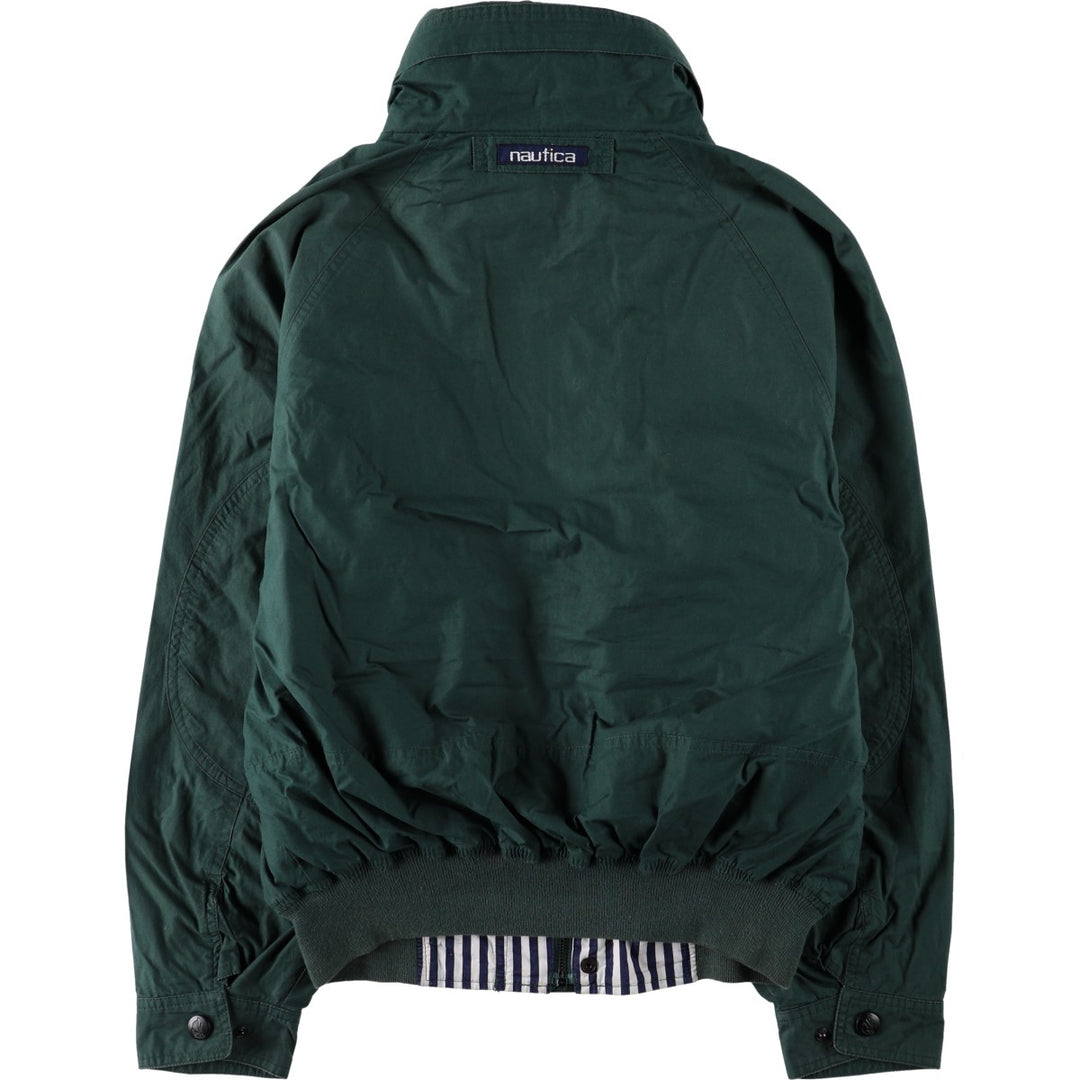 1990'S Nautica Sailing Jacket, Men's Size S (approx.), Vintage cotton Green type dark green Vintage Second Hand
