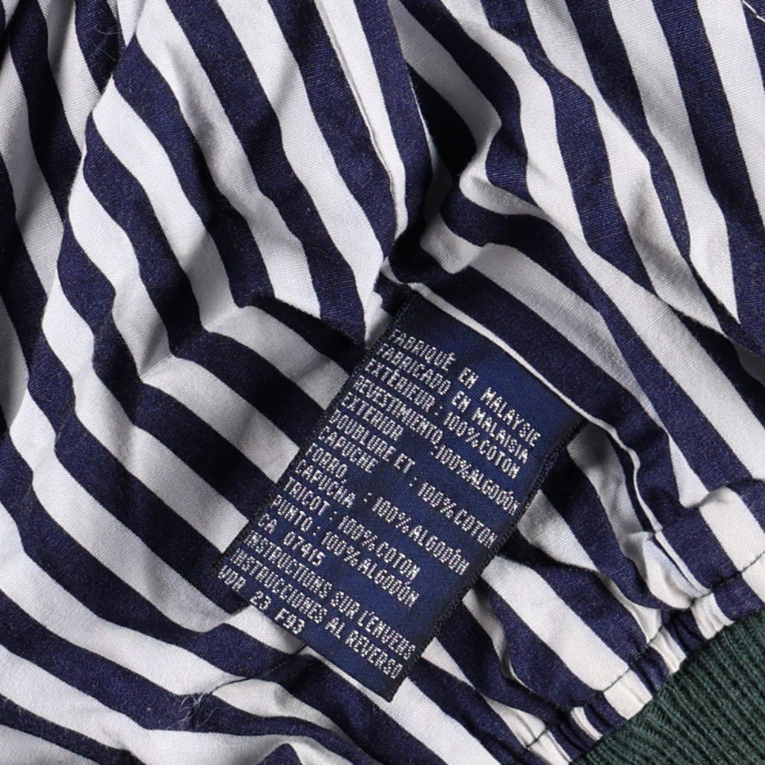 1990'S Nautica Sailing Jacket, Men's Size S (approx.), Vintage cotton Green type dark green Vintage Second Hand