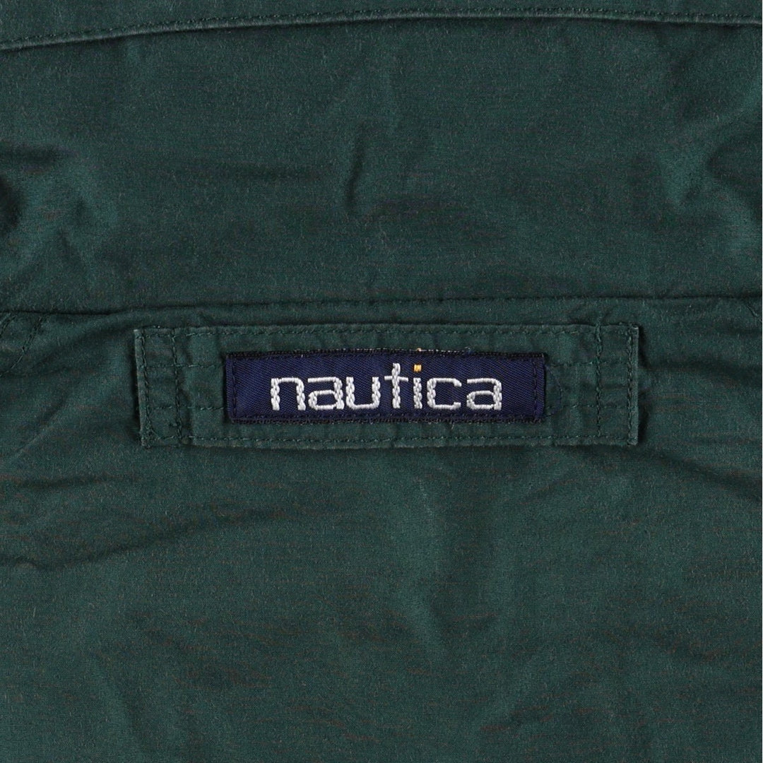 1990'S Nautica Sailing Jacket, Men's Size S (approx.), Vintage cotton Green type dark green Vintage Second Hand