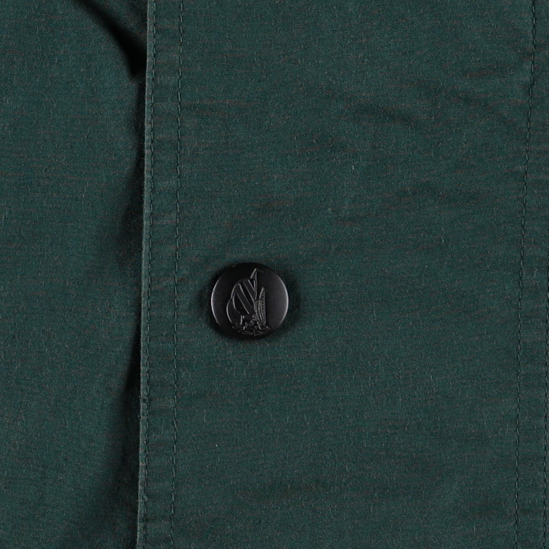 1990'S Nautica Sailing Jacket, Men's Size S (approx.), Vintage cotton Green type dark green Vintage Second Hand