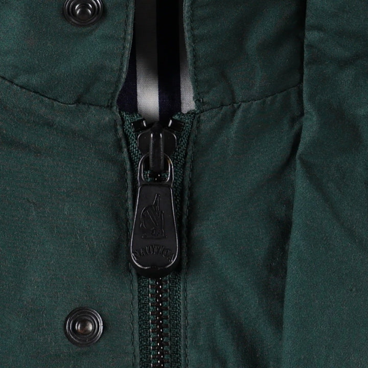 1990'S Nautica Sailing Jacket, Men's Size S (approx.), Vintage cotton Green type dark green Vintage Second Hand