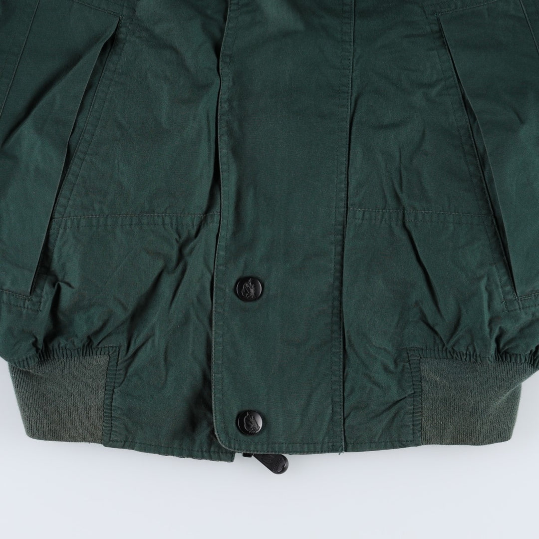 1990'S Nautica Sailing Jacket, Men's Size S (approx.), Vintage cotton Green type dark green Vintage Second Hand