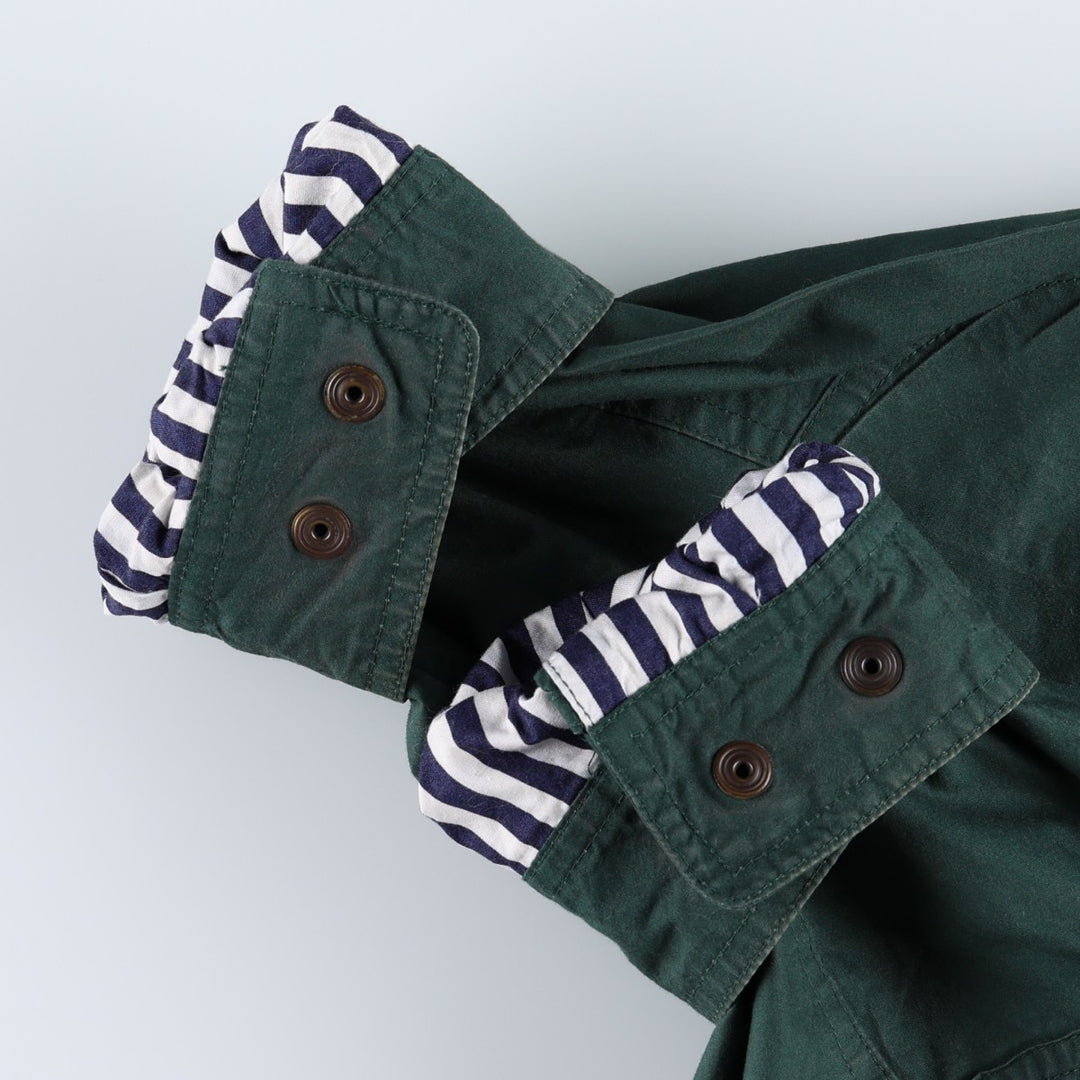 1990'S Nautica Sailing Jacket, Men's Size S (approx.), Vintage cotton Green type dark green Vintage Second Hand