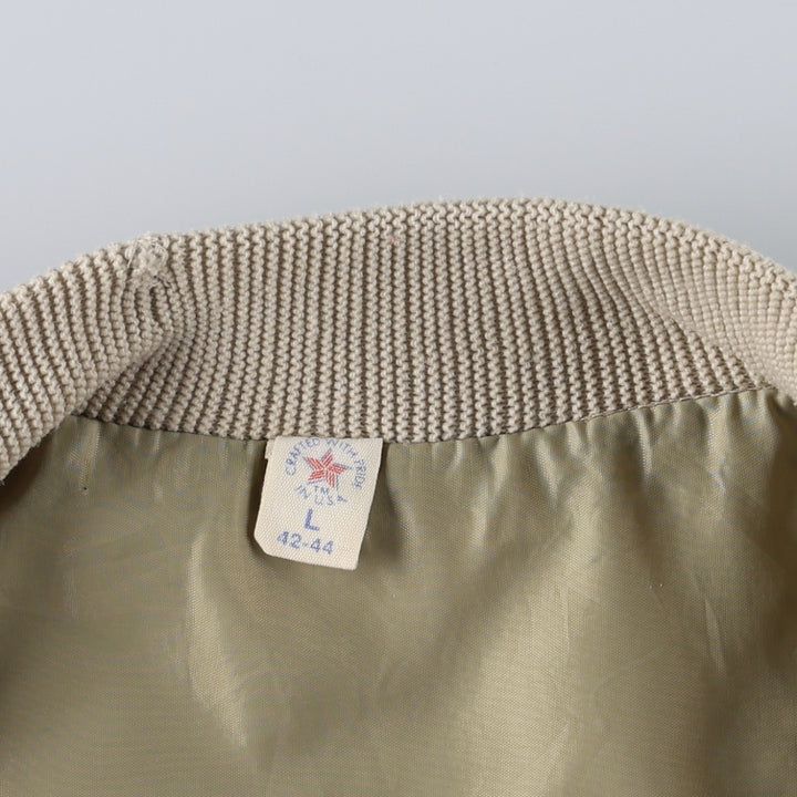 Derby Jacket Cup Shoulder Jacket Made in USA Men's Size L (Equivalent) Vintage unclear Beige type Vintage Second Hand