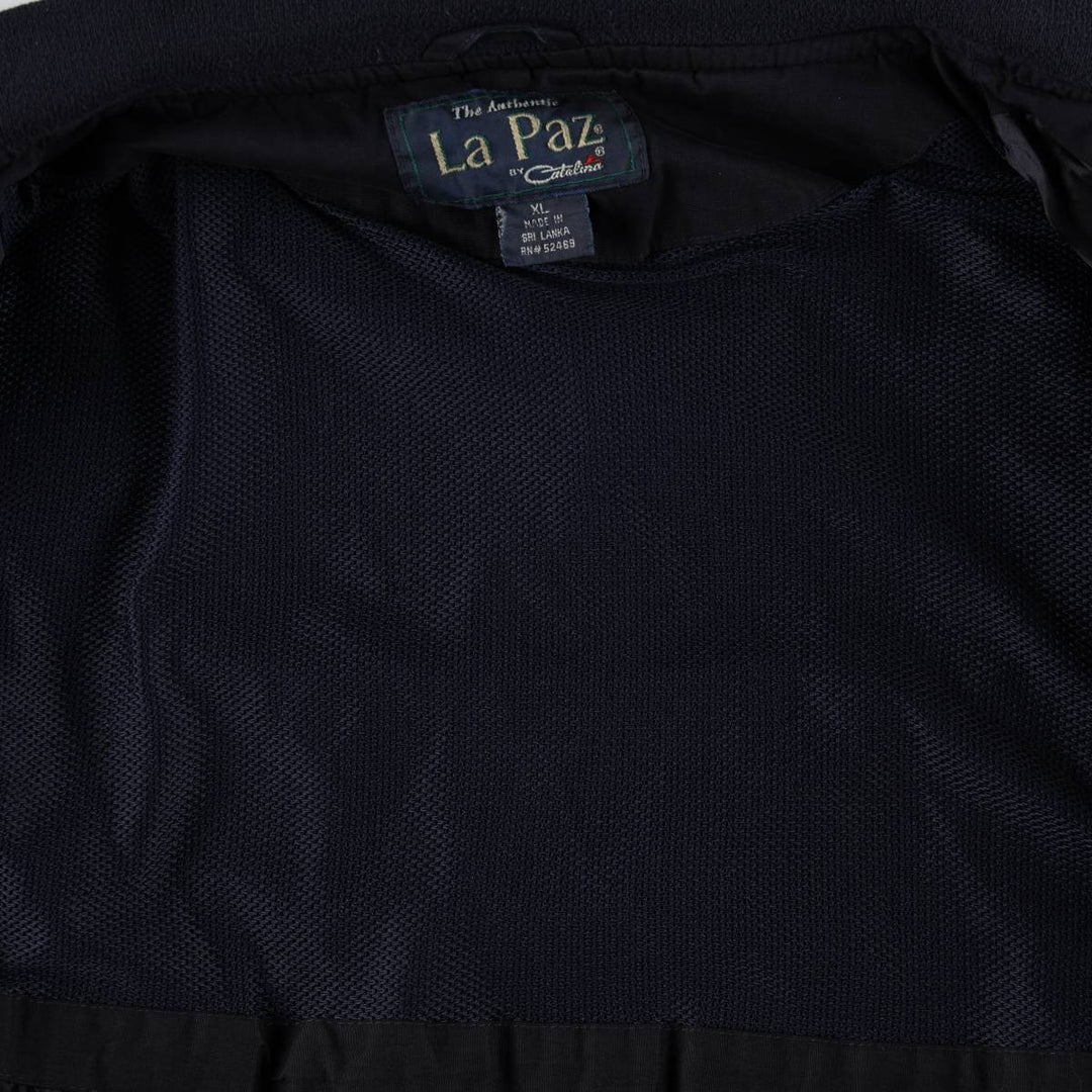 90'S Catalina La Paz Derby Jacket, Cup Shoulder, Men's XL, Vintage cotton navy blue type Vintage Second Hand