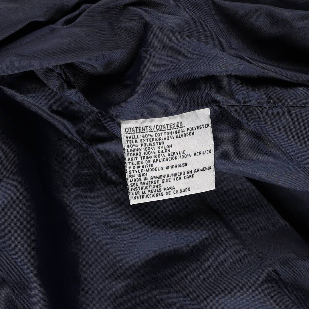 HONNEYWELL AND TODD Derby Jacket, Cup Shoulder Jacket, Men's Size M cotton navy blue type Vintage Second Hand