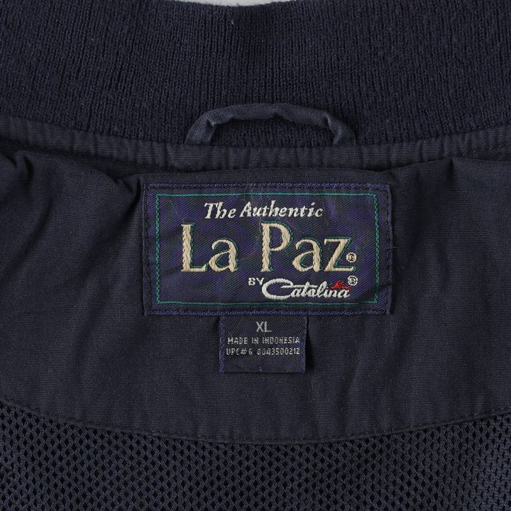 90'S Catalina La Paz Derby Jacket, Cup Shoulder, Men's XL, Vintage cotton navy blue type Vintage Second Hand