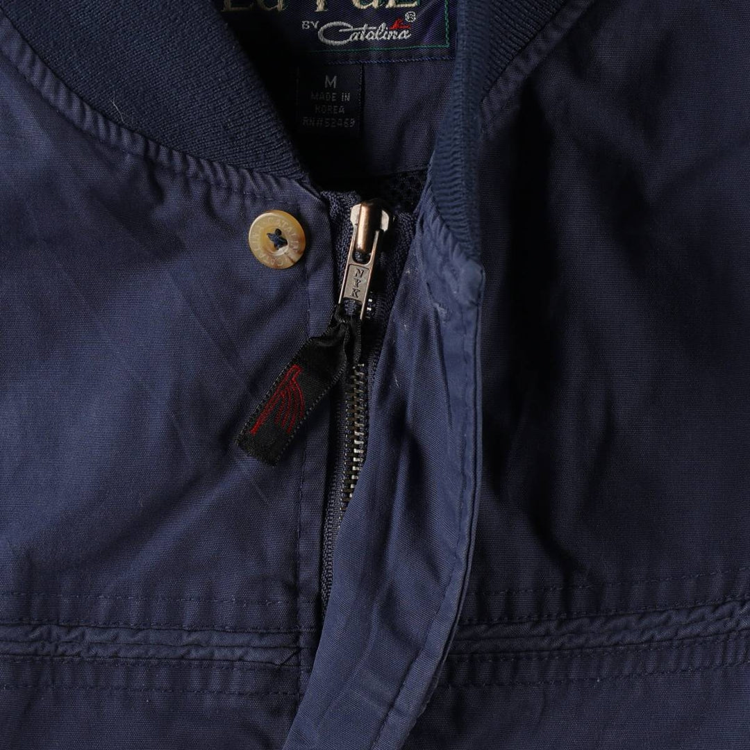 Catalina La Paz Derby Jacket Cup Shoulder Jacket Men's Size M cotton navy blue type Vintage Second Hand