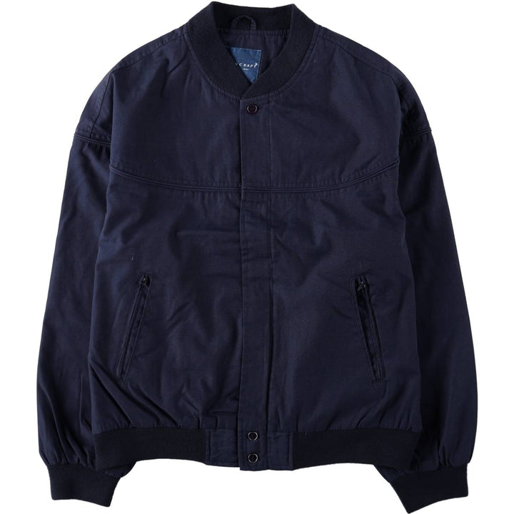 Vintage 80s-90'S Town Craft Derby Jacket, Cup Shoulder, Men's XL cotton navy blue type Vintage Second Hand