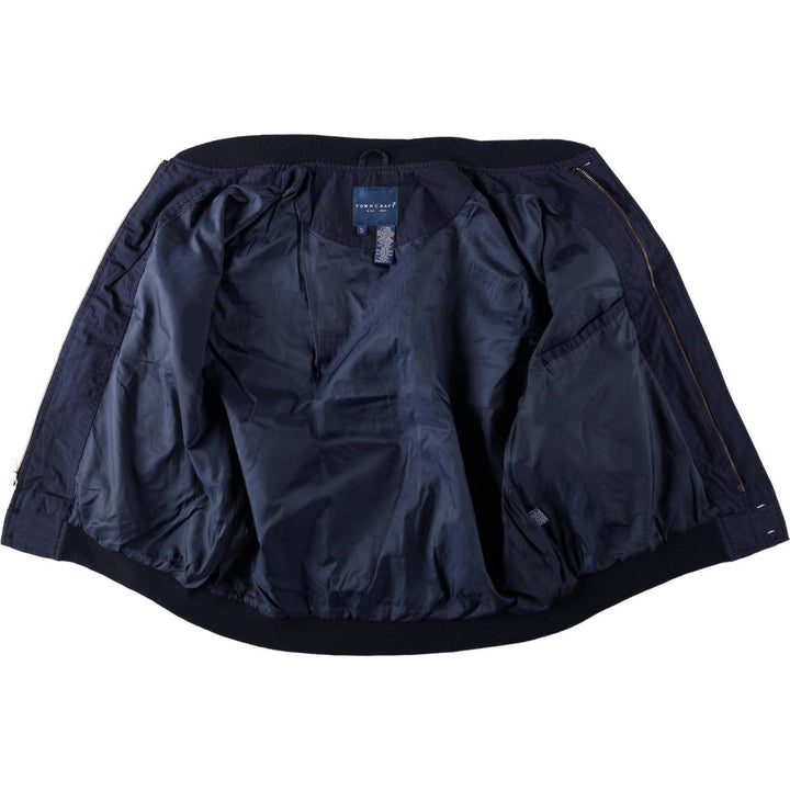 Vintage 80s-90'S Town Craft Derby Jacket, Cup Shoulder, Men's XL cotton navy blue type Vintage Second Hand