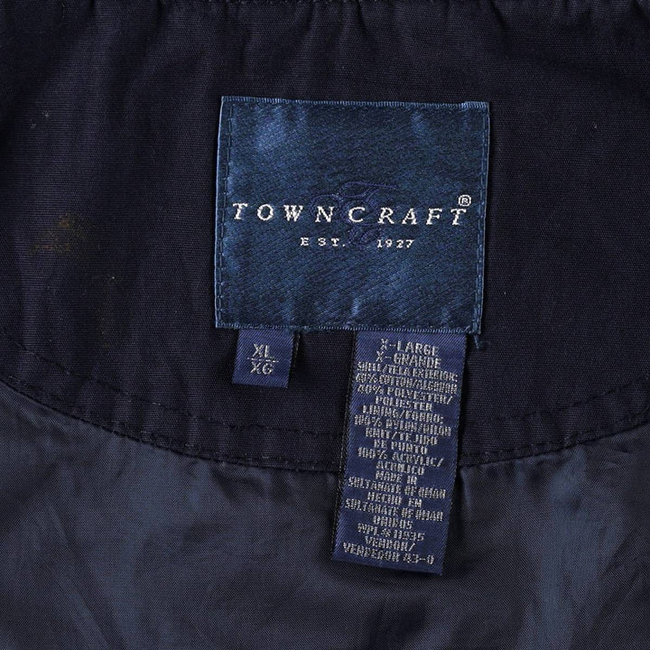 Vintage 80s-90'S Town Craft Derby Jacket, Cup Shoulder, Men's XL cotton navy blue type Vintage Second Hand