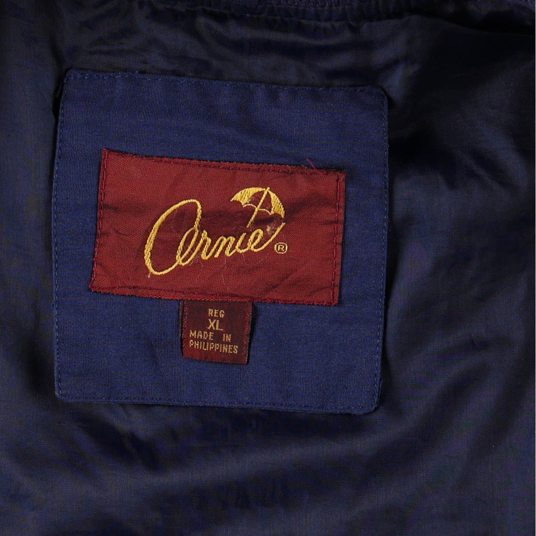 1990'S Arnold Palmer Arnie Derby Jacket Cup Shoulder Jacket Men's XL equivalent Vintage polyester navy blue type Vintage Second Hand