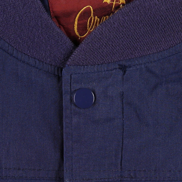 1990'S Arnold Palmer Arnie Derby Jacket Cup Shoulder Jacket Men's XL equivalent Vintage polyester navy blue type Vintage Second Hand