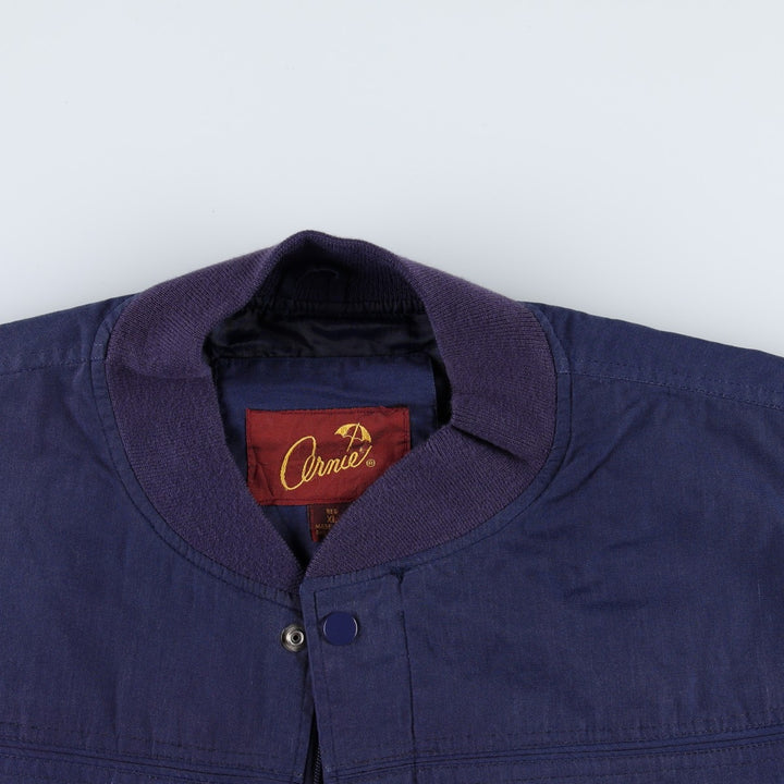 1990'S Arnold Palmer Arnie Derby Jacket Cup Shoulder Jacket Men's XL equivalent Vintage polyester navy blue type Vintage Second Hand