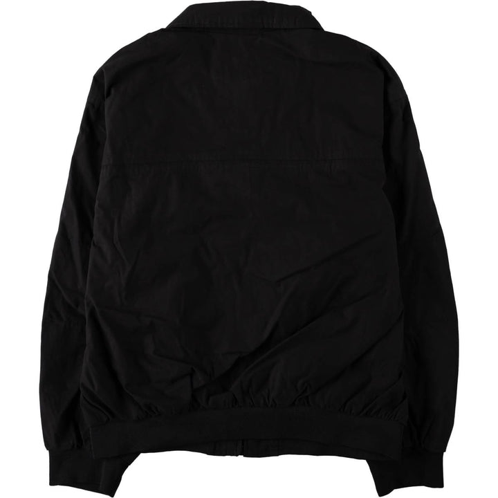 90'S Northwest Territory collared blouson, large size cotton black type Vintage Second Hand