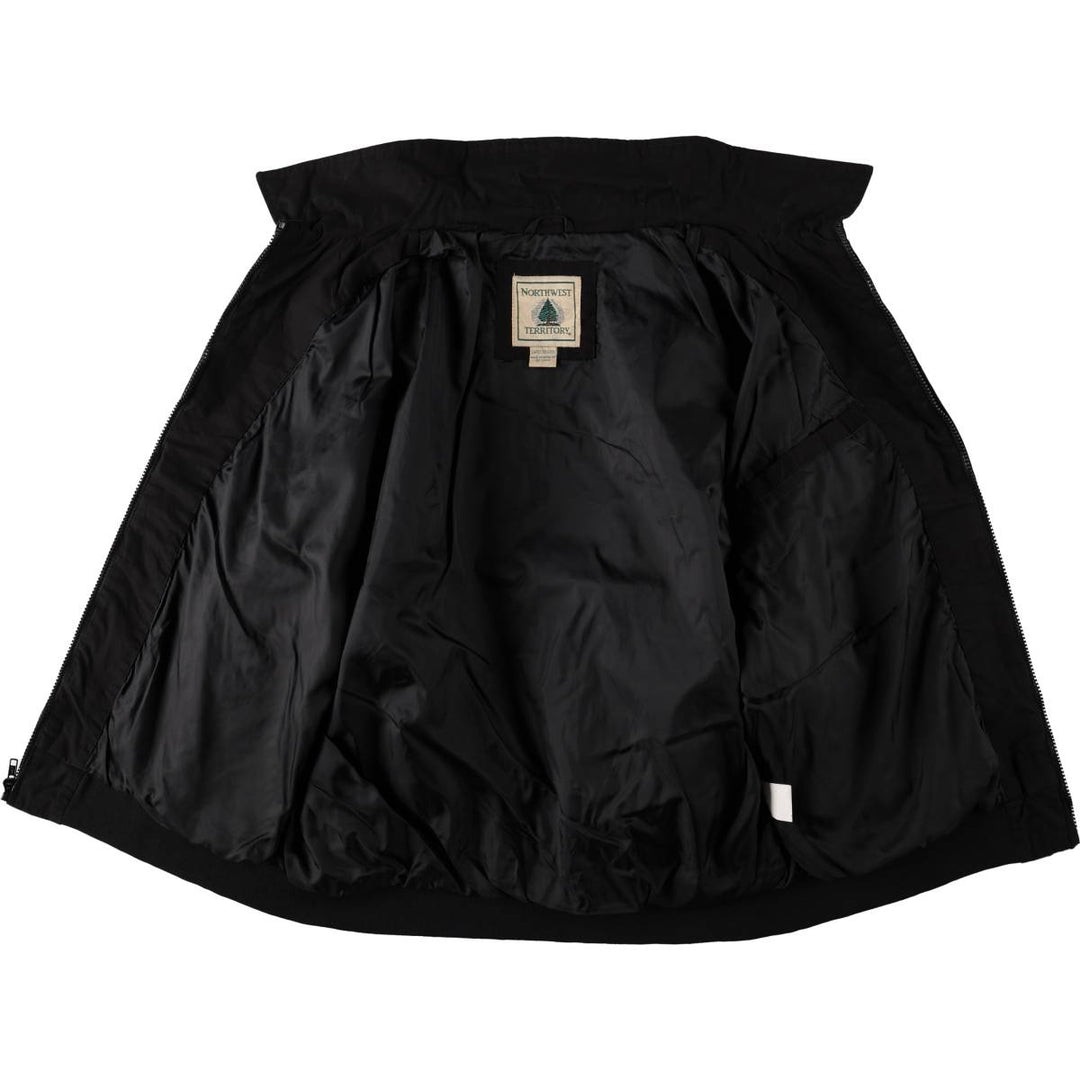 90'S Northwest Territory collared blouson, large size cotton black type Vintage Second Hand