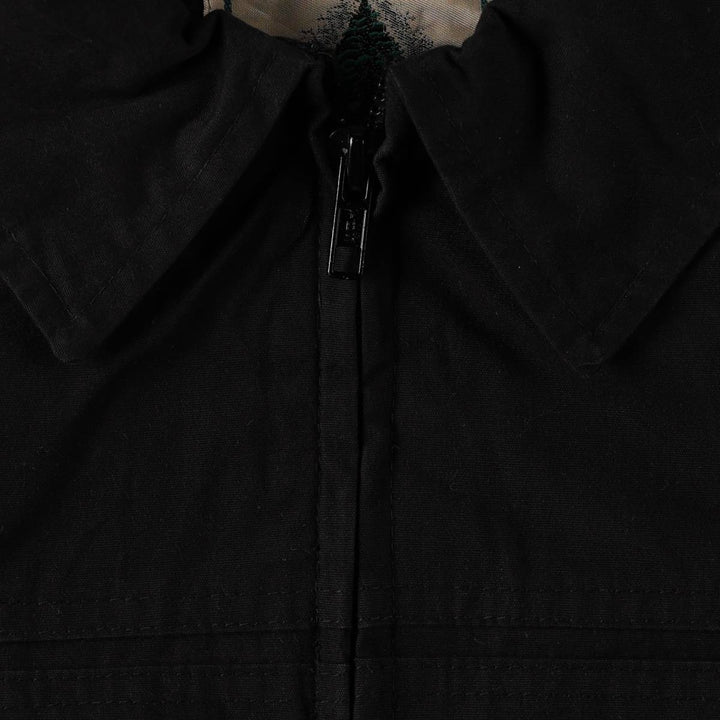 90'S Northwest Territory collared blouson, large size cotton black type Vintage Second Hand