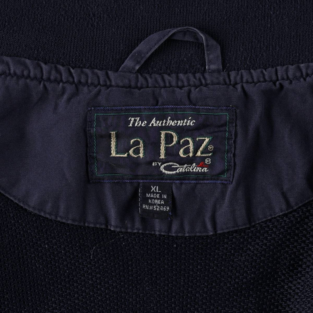 90'S Catalina La Paz Derby Jacket, Cup Shoulder, Men's XL, Vintage cotton navy blue type Vintage Second Hand