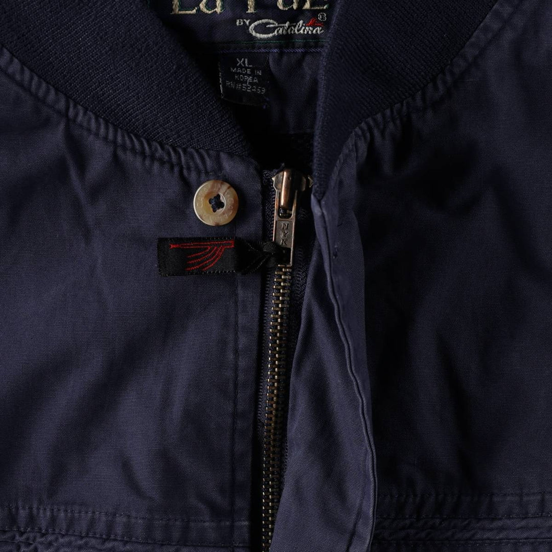 90'S Catalina La Paz Derby Jacket, Cup Shoulder, Men's XL, Vintage cotton navy blue type Vintage Second Hand