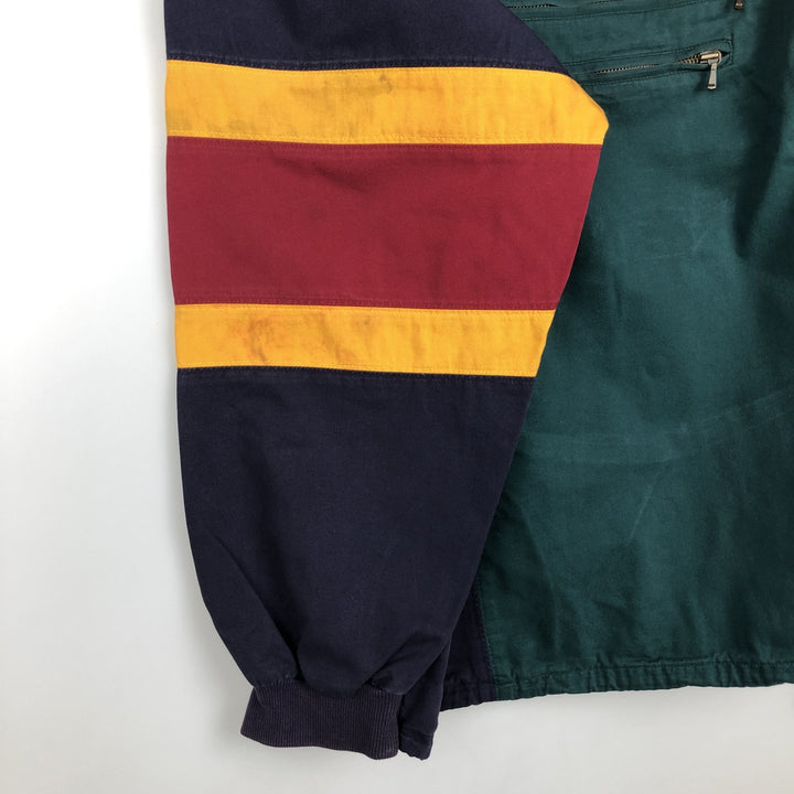 90'S GAP Old Gap Crazy Pattern Cotton Pullover Anorak Jacket, Men's XL (approx.) cotton Green type dark green Vintage Second Hand