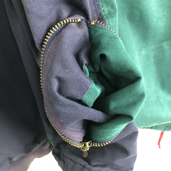 90'S GAP Old Gap Crazy Pattern Cotton Pullover Anorak Jacket, Men's XL (approx.) cotton Green type dark green Vintage Second Hand