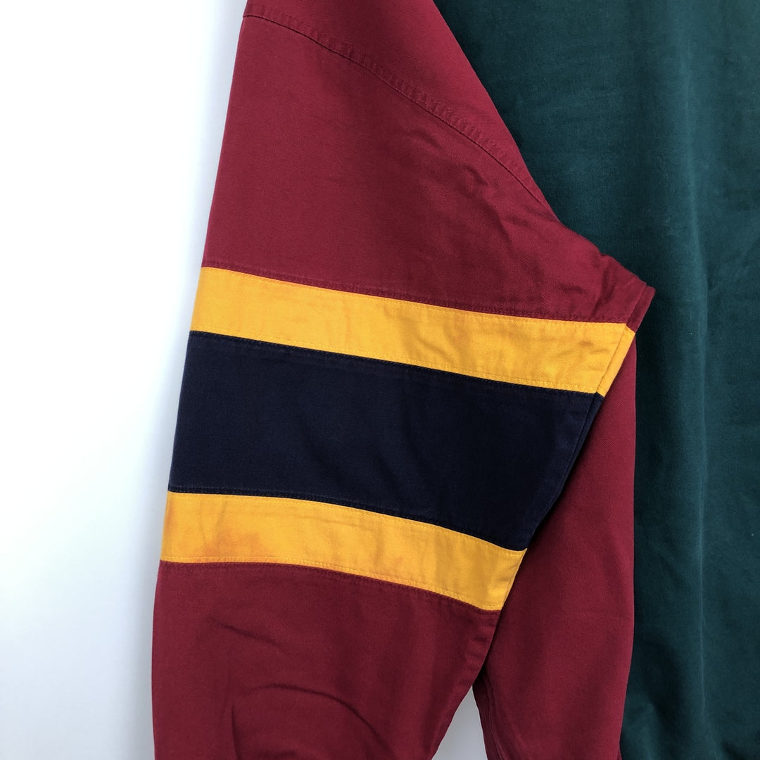 90'S GAP Old Gap Crazy Pattern Cotton Pullover Anorak Jacket, Men's XL (approx.) cotton Green type dark green Vintage Second Hand