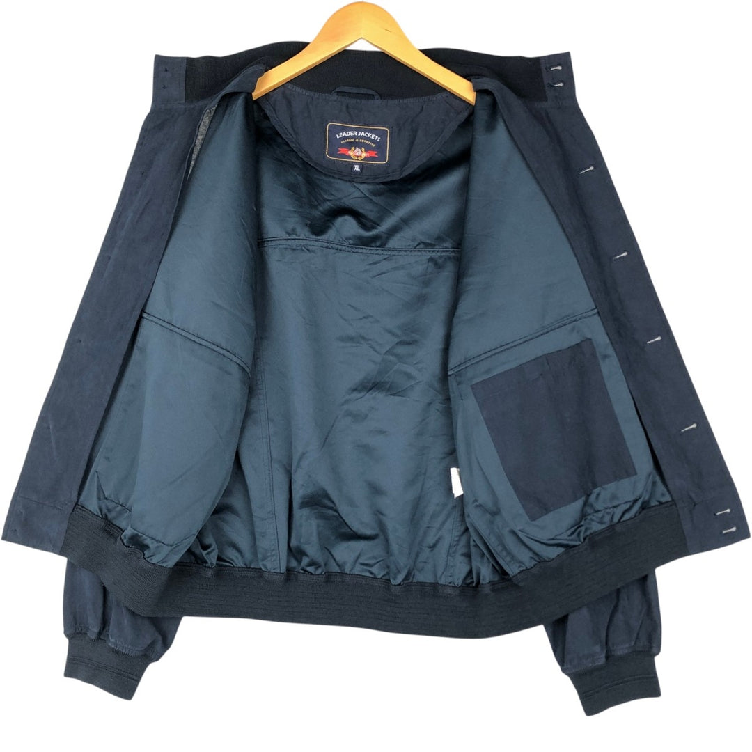 Ascot Sport LEADER JACKET (Balster Jacket, Blouson) - Men's XL equivalent. polyester navy blue type Vintage Second Hand