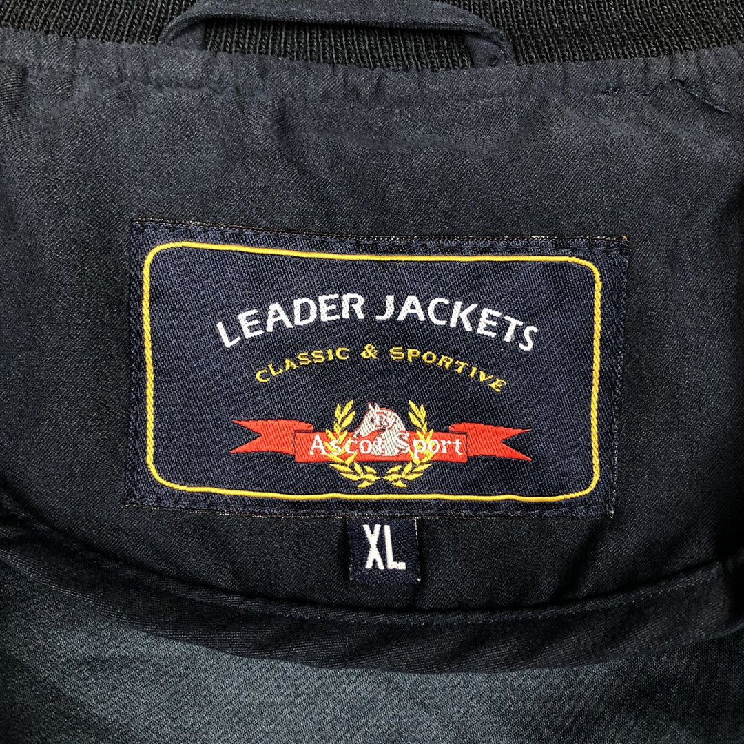 Ascot Sport LEADER JACKET (Balster Jacket, Blouson) - Men's XL equivalent. polyester navy blue type Vintage Second Hand