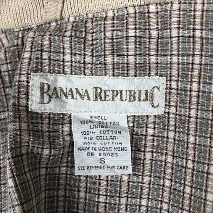 90'S Banana Republic cotton hoodie, men's size S equivalent, vintage. cotton Beige type Vintage Second Hand