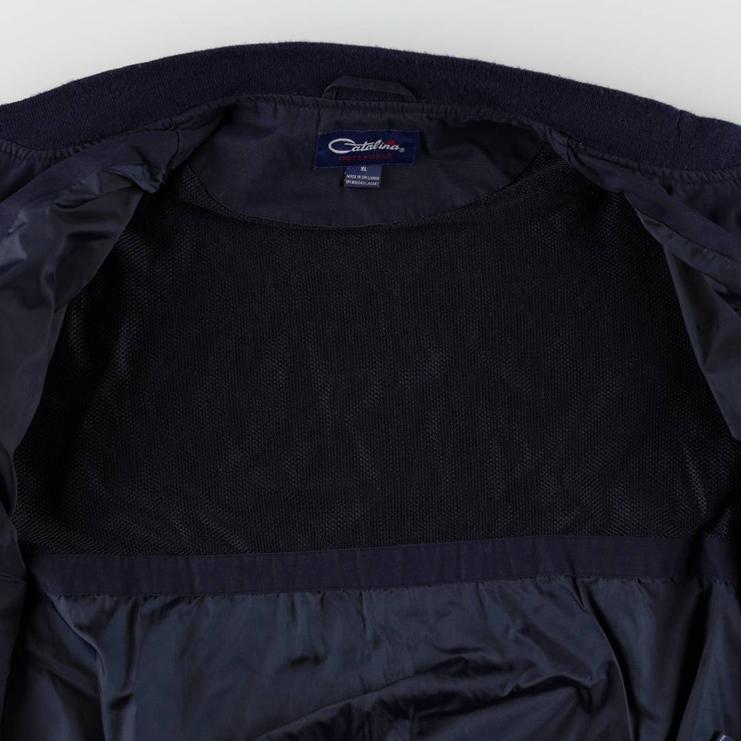 90'S Catalina Derby Jacket Cup Shoulder Jacket Men's XL equivalent cotton navy blue type Vintage Second Hand