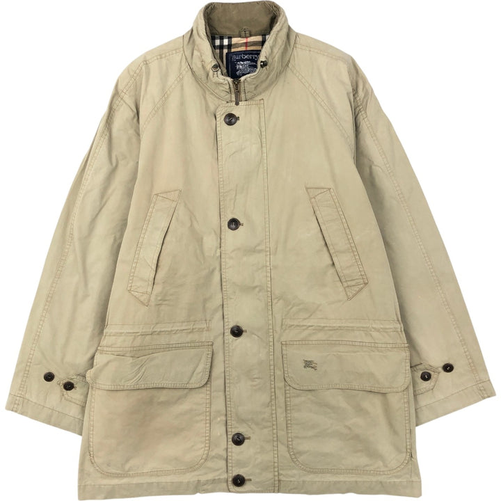 ~1990'S Burberry's Hunting Jacket, Men's Size XL (Vintage) cotton Khaki type beige Vintage Second Hand