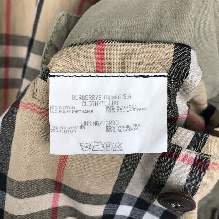 ~1990'S Burberry's Hunting Jacket, Men's Size XL (Vintage) cotton Khaki type beige Vintage Second Hand