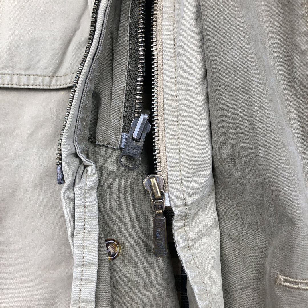 ~1990'S Burberry's Hunting Jacket, Men's Size XL (Vintage) cotton Khaki type beige Vintage Second Hand