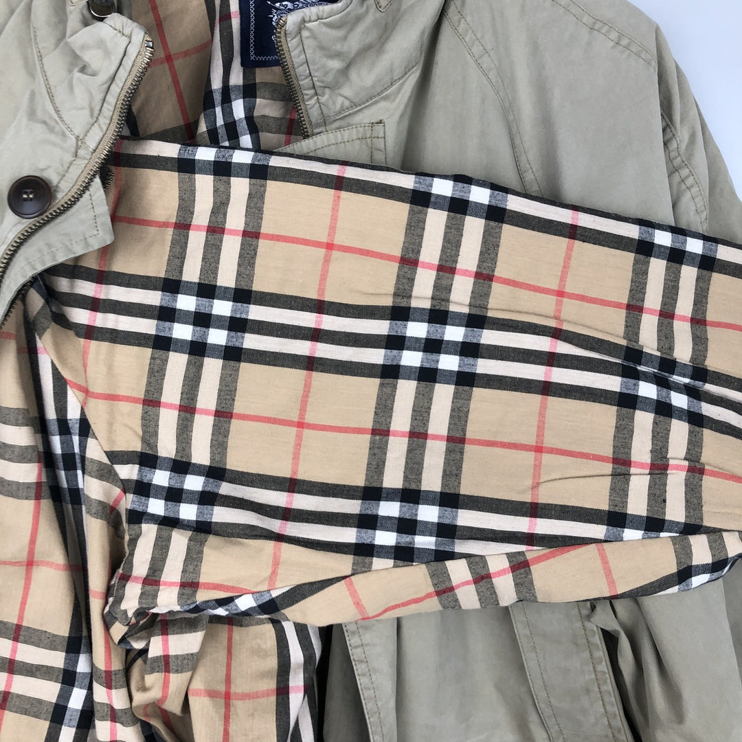~1990'S Burberry's Hunting Jacket, Men's Size XL (Vintage) cotton Khaki type beige Vintage Second Hand
