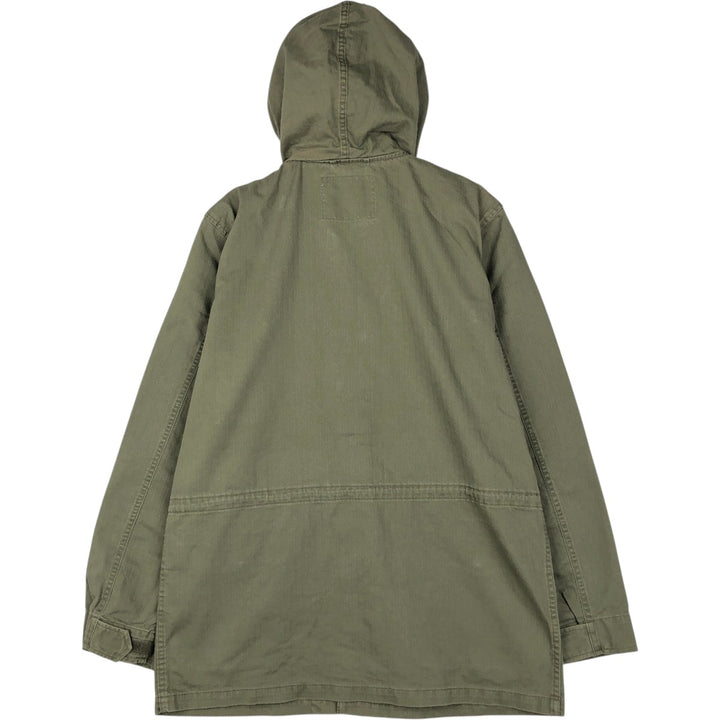 Levi's HBT Herringbone Twill Hooded Military Jacket, Men's Size L (approx.) cotton Khaki type Vintage Second Hand