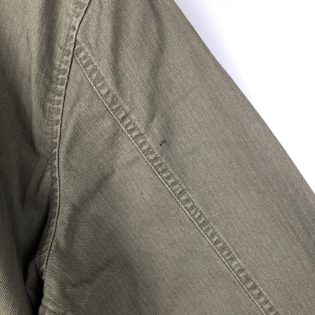 Levi's HBT Herringbone Twill Hooded Military Jacket, Men's Size L (approx.) cotton Khaki type Vintage Second Hand