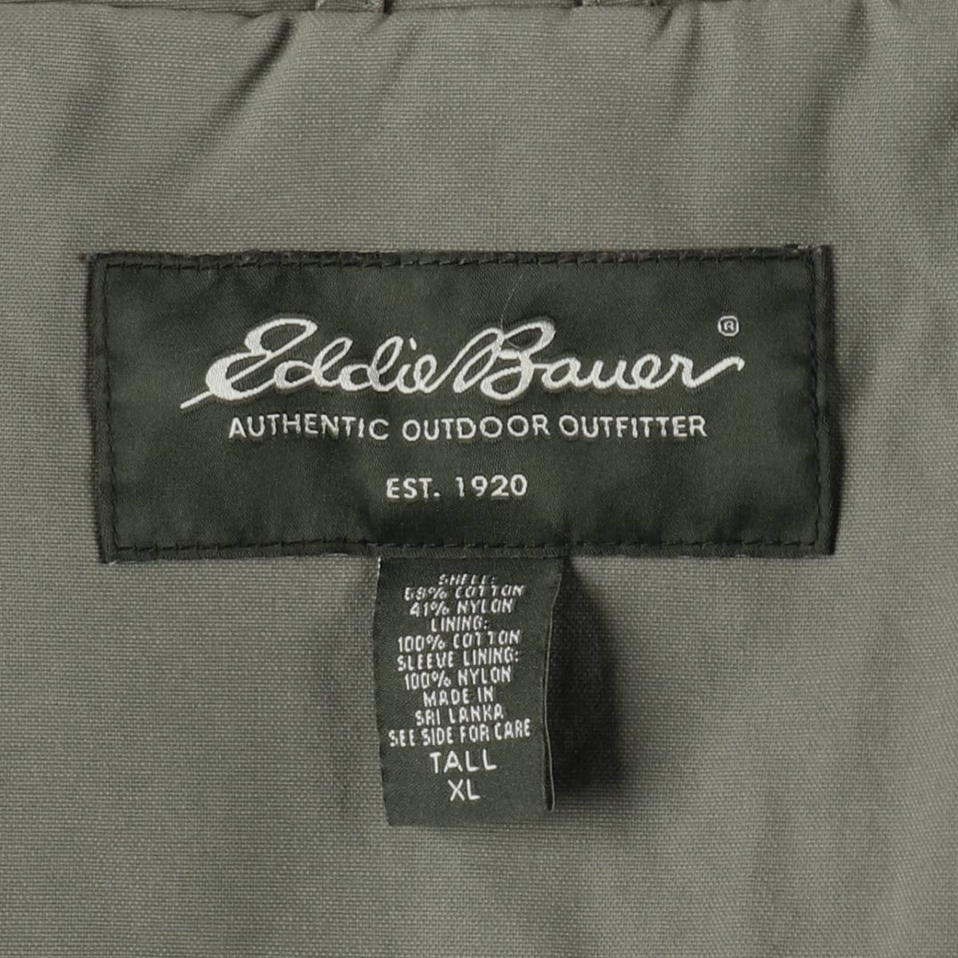Eddie Bauer cotton jacket, men's size XL. cotton Khaki type Vintage Second Hand