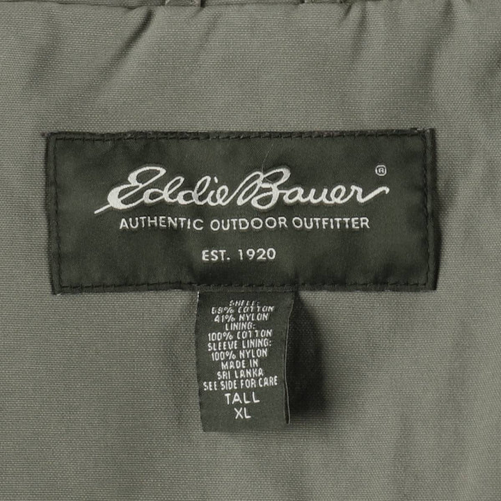Eddie Bauer cotton jacket, men's size XL. cotton Khaki type Vintage Second Hand