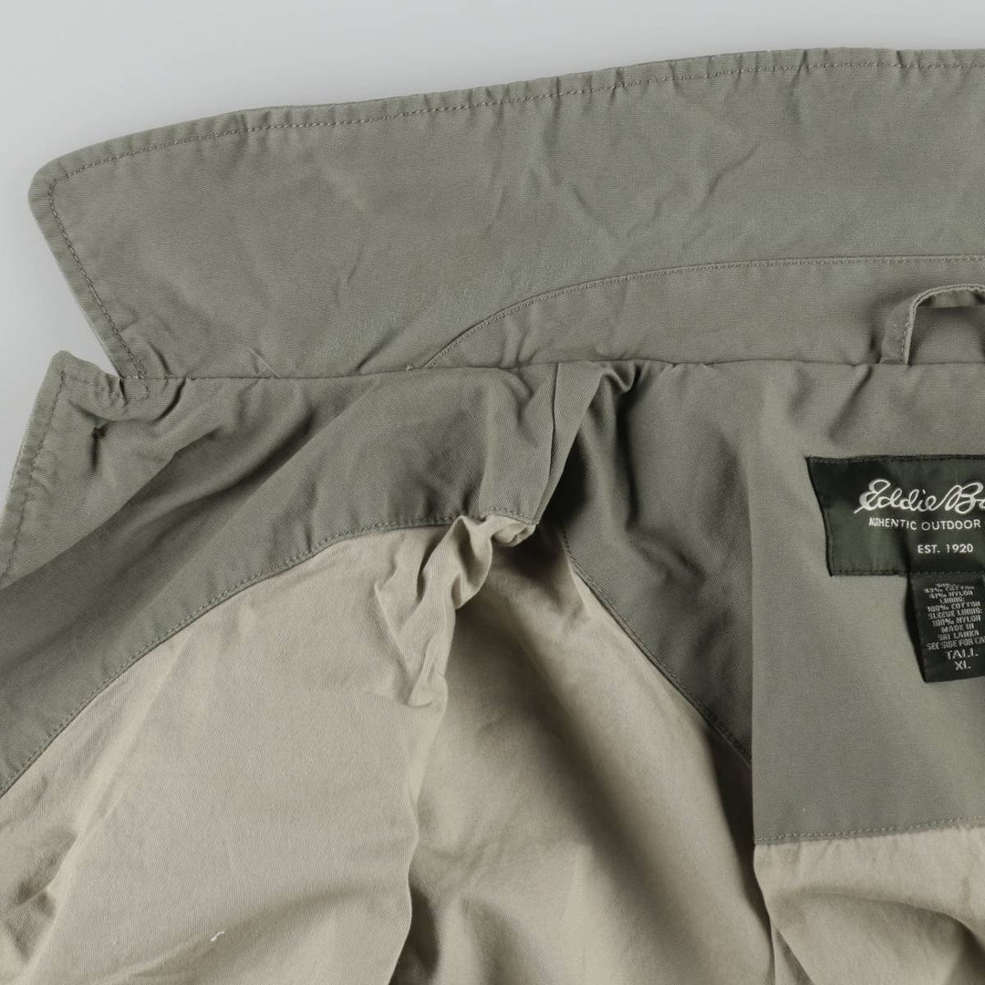 Eddie Bauer cotton jacket, men's size XL. cotton Khaki type Vintage Second Hand