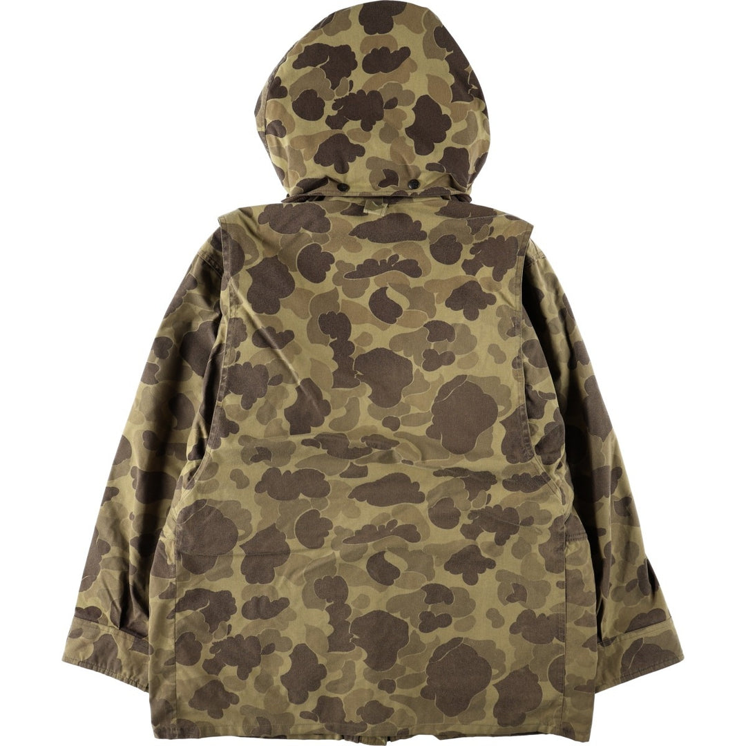 90'S Remington GORE-TEX Camouflage Pattern Mountain Parka Shell Jacket, Made in USA, Men's Size L (Equivalent), Vintage Nylon Khaki type Vintage Second Hand