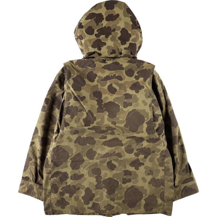 90'S Remington GORE-TEX Camouflage Pattern Mountain Parka Shell Jacket, Made in USA, Men's Size L (Equivalent), Vintage Nylon Khaki type Vintage Second Hand