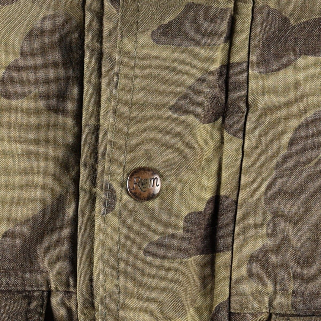 90'S Remington GORE-TEX Camouflage Pattern Mountain Parka Shell Jacket, Made in USA, Men's Size L (Equivalent), Vintage Nylon Khaki type Vintage Second Hand
