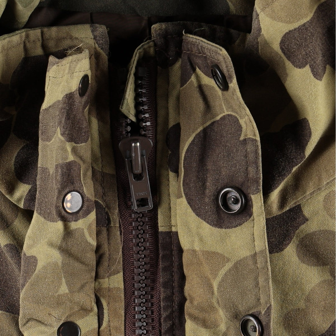 90'S Remington GORE-TEX Camouflage Pattern Mountain Parka Shell Jacket, Made in USA, Men's Size L (Equivalent), Vintage Nylon Khaki type Vintage Second Hand